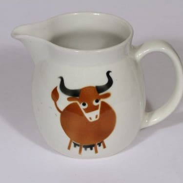 Arabia Heluna kaadin, 1 l, suunnittelija , 1 l, puhalluskoriste, lehmäaihe