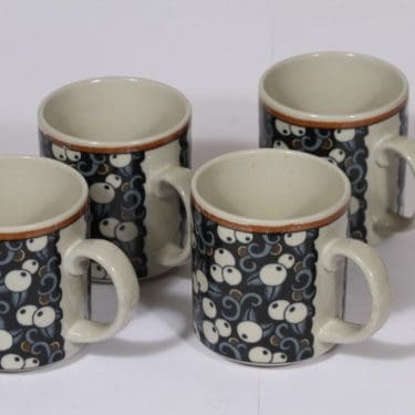 Arabia Taika mukit, 40 cl, 4 kpl, suunnittelija , 40 cl, erikoiskoriste, retro