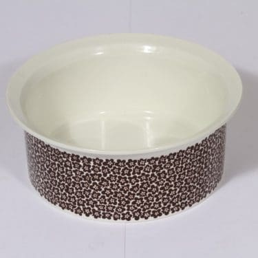 Arabia Faenza vuoka, ruskea, suunnittelija Inkeri Seppälä, serikuva