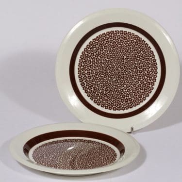 Arabia Faenza lautaset, matala, 2 kpl, suunnittelija Inkeri Seppälä, matala, serikuva