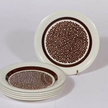 Arabia Faenza leivoslautaset, 6 kpl, suunnittelija Inkeri Seppälä, 6 kpl, serikuva