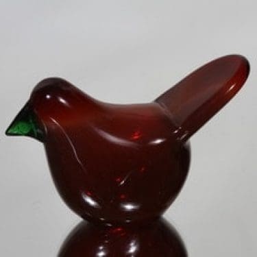 Nuutajärvi koristelintu, Sieppo, suunnittelija Oiva Toikka, Sieppo, pieni, signeerattu