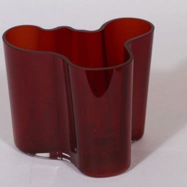 Iittala 3030 maljakko, signeerattu, suunnittelija Alvar Aalto, signeerattu