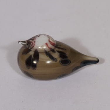 Nuutajärvi koristelintu, Pikku Hippi, suunnittelija Oiva Toikka, Pikku Hippi, pieni, signeerattu