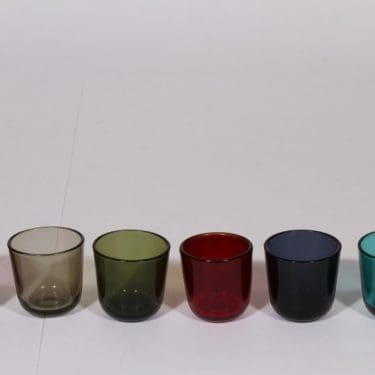 Nuutajärvi 5023 lasit, 8 cl, 6 kpl, suunnittelija Kaj Franck, 8 cl, pieni