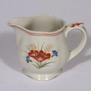 Arabia Kesä kermakko, suunnittelija , siirtokuva, Kukka-aihe