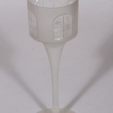 Iittala Balladi tuikkulyhty, kirkas, suunnittelija Jorma Vennola, jalallinen, matta