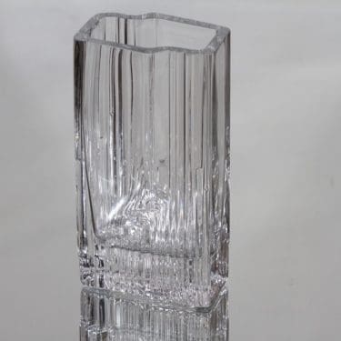 Iittala Sointu maljakko, kirkas, suunnittelija Tapio Wirkkala,