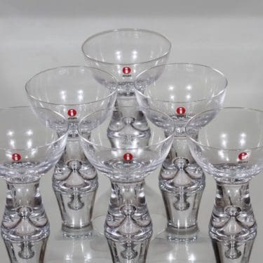 Iittala Tapio cocktail-lasit, 14 cl, 6 kpl, suunnittelija Tapio Wirkkala, 14 cl