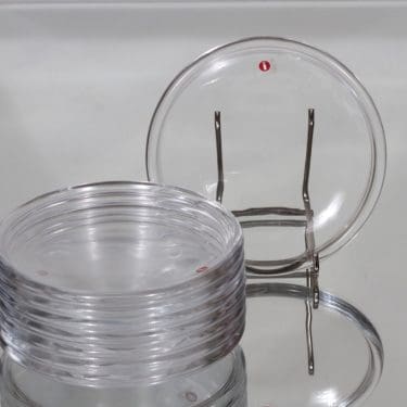 Iittala Luna lautaset, kirkas, 8 kpl, suunnittelija Kaj Franck, pieni
