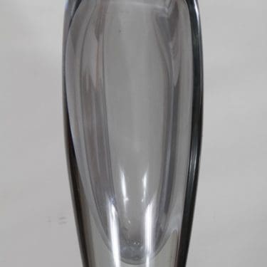 Nuutajärvi Usva maljakko, kirkas, suunnittelija Kaj Franck, signeerattu, matta