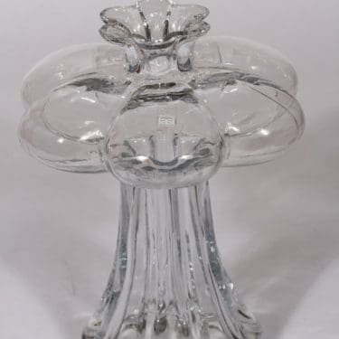 Riihimäen lasi Päivänkukka maljakko, kirkas, suunnittelija Helena Tynell, suuri