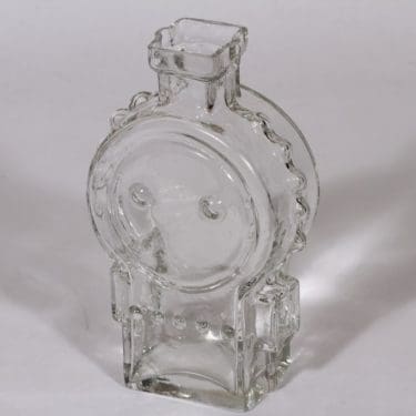 Riihimäen lasi Ahkeraliisa maljakko, kirkas, suunnittelija Helena Tynell,