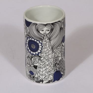 Arabia Pastoraali maljakko, suunnittelija Esteri Tomula, serikuva, satuaihe