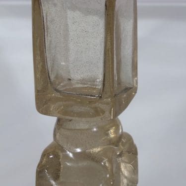 Nuutajärvi Iglu maljakko, kirkas, suunnittelija Oiva Toikka, suuri, massiivinen