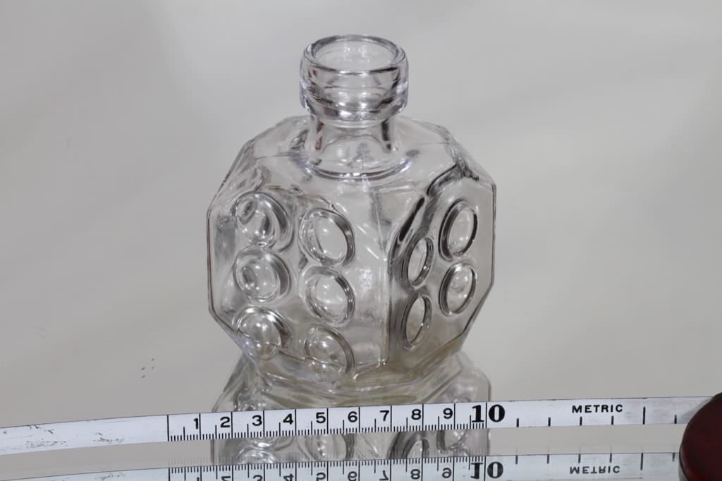 Riihimäen lasi Arpa on heitetty koristepullo, kirkas, suunnittelija Erkkitapio Siiroinen, pieni kuva 2