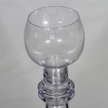 Riihimäen lasi Old King Cole maljakko, kirkas, suunnittelija Erkkitapio Siiroinen,