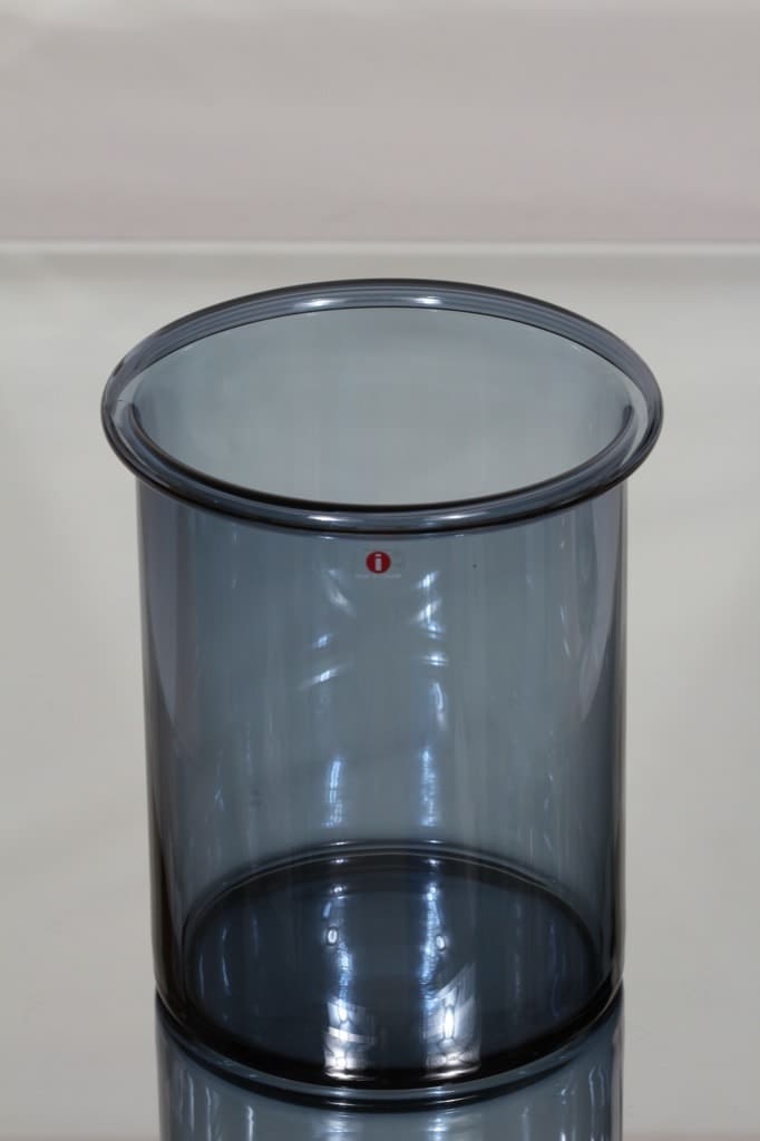 Nuutajärvi Juno maljakko, sininen, suunnittelija Markku Salo, suuri