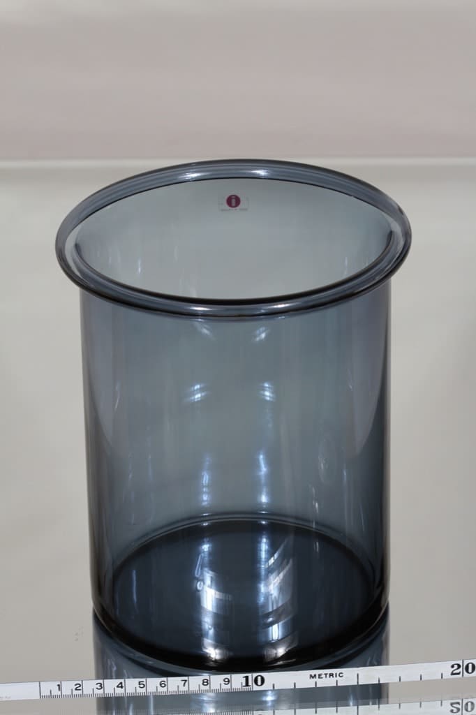 Nuutajärvi Juno maljakko, sininen, suunnittelija Markku Salo, suuri kuva 2