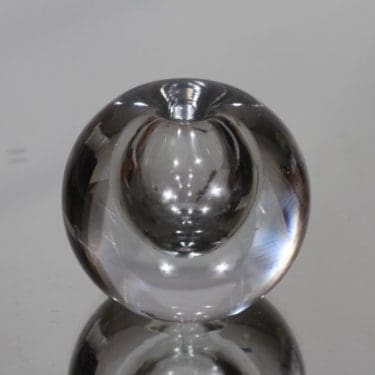 Iittala taide-esine, kirkas, suunnittelija Timo Sarpaneva, pieni, signeerattu