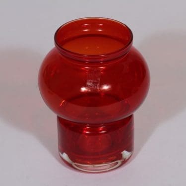 Riihimäen lasi Välkky kynttilälyhty, punainen, suunnittelija Tamara Aladin, pieni