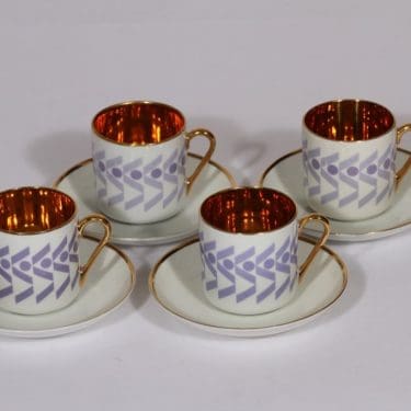 Arabia OC mokkakupit, Stockmann, 4 kpl, suunnittelija , Stockmann, serikuva, Stockmann