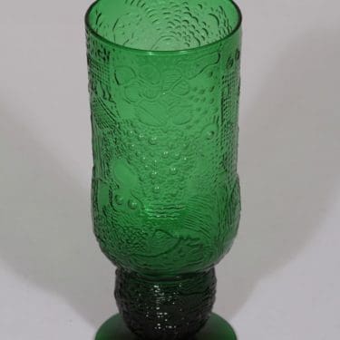 Nuutajärvi Fauna olutlasi, vihreä, suunnittelija Oiva Toikka,