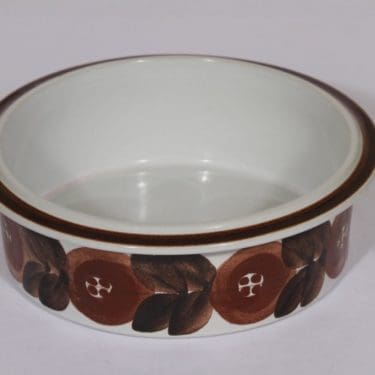 Arabia Rosmarin kulho, ruskea, suunnittelija , käsinmaalattu, signeerattu