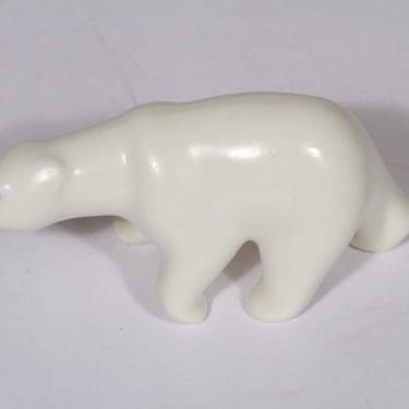 Arabia eläinfiguuri, jääkarhu, suunnittelija Raili Eerola, jääkarhu