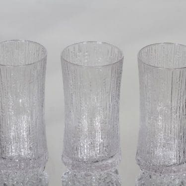 Iittala Ultima Thule siiderilasit, 15 cl, 3 kpl, suunnittelija Tapio Wirkkala, 15 cl