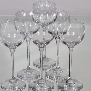 Nuutajärvi Aurora punaviinilasit, 22 cl, 6 kpl, suunnittelija Heikki Orvola, 22 cl, jalallinen