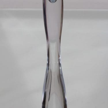 Iittala Marcel kynttilänjalka, kirkas, suunnittelija Timo Sarpaneva, signeerattu