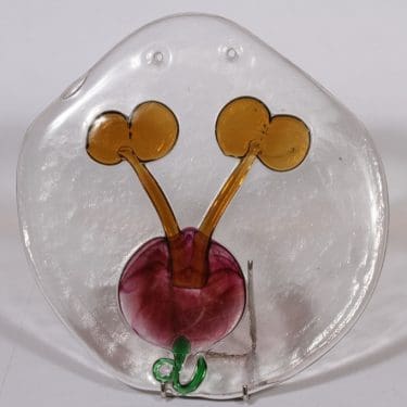 Nuutajärvi Riippu taide-esine, kirkas, suunnittelija Oiva Toikka, monivärinen