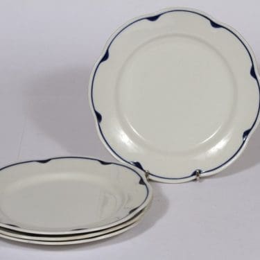 Arabia Pekka lautaset, matala, 4 kpl, suunnittelija , matala, pieni, viivakoriste