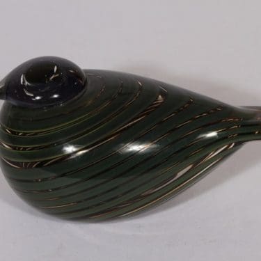 Nuutajärvi koristelintu, Pajusotka, suunnittelija Oiva Toikka, Pajusotka, filigraani, signeerattu