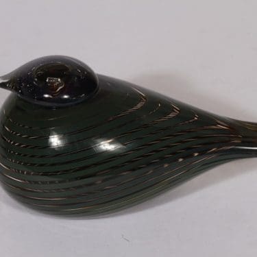 Nuutajärvi koristelintu, Pajusotka, suunnittelija Oiva Toikka, Pajusotka, filigraani, signeerattu