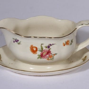 Arabia Kesäkukka kastikekaadin, suunnittelija , siirtokuva, kukka-aihe