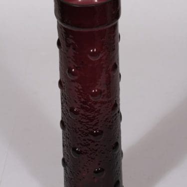 Riihimäen lasi 1462 maljakko, lila, suunnittelija Tamara Aladin, suuri