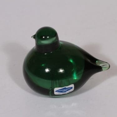 Nuutajärvi koristelintu, Pulmu, suunnittelija Oiva Toikka, Pulmu, pieni, signeerattu