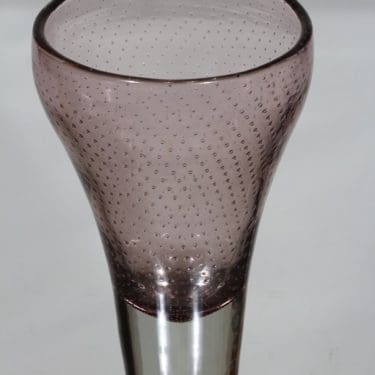 Nuutajärvi GN 12 maljakko, lila, suunnittelija Gunnel Nyman, signeerattu