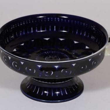 Arabia Valencia kulho, koboltinsininen, suunnittelija , jalallinen, käsinmaalattu, signeerattu