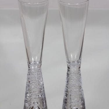 Iittala Arkipelago kuohuviinilasit, kirkas, 2 kpl, suunnittelija Timo Sarpaneva,
