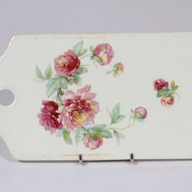 Arabia B talouslevy, suunnittelija , siirtokuva, kukka-aihe