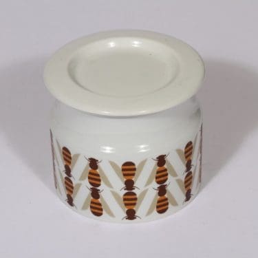 Arabia Pomona purnukka, hunaja, suunnittelija Raija Uosikkinen, hunaja, serikuva, retro