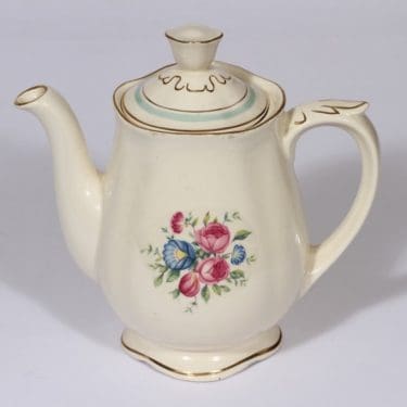 Arabia Tellervo kahvikaadin, 1 l, suunnittelija , 1 l, siirtokuva, kukka-aihe