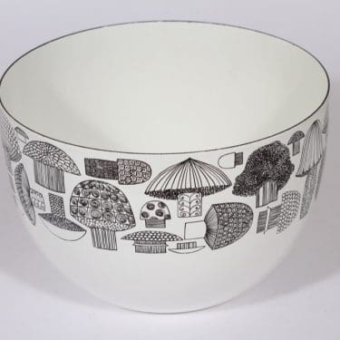 Finel Tatti kulho, serikuva, suunnittelija Esteri Tomula, serikuva, sieniaihe