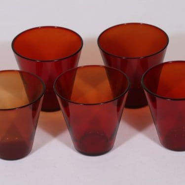 Nuutajärvi Kartio lasit, 20 cl, 5 kpl, suunnittelija Kaj Franck, 20 cl