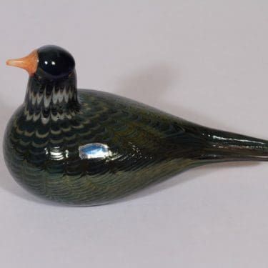 Nuutajärvi koristelintu, Juhlalintu, suunnittelija Oiva Toikka, Juhlalintu, lysteri, signeerattu