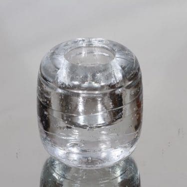 Iittala Arkipelago kynttilänjalka, kirkas, suunnittelija Timo Sarpaneva, massiivinen