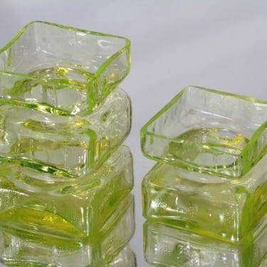 Riihimäen lasi Pala maljakot, eri kokoja, 2 kpl, suunnittelija Helena Tynell, eri kokoja